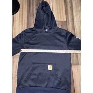 Girls Carhartt Navy Size Large Hoodie Sweatshirt Long Sleeve Pullover